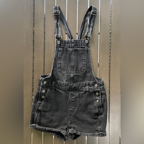 MADEWELL ADIRONDACK SHORT DENIM OVERALLS IN